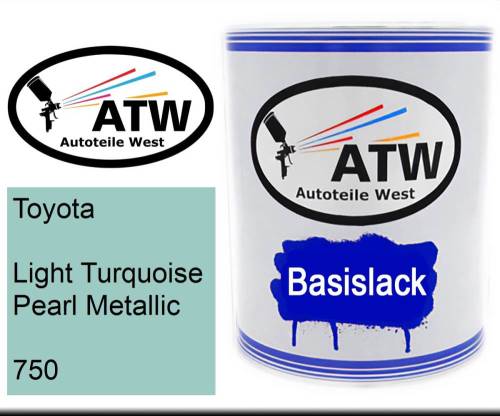 Toyota, Light Turquoise Pearl Metallic, 750: 1L Lackdose, von ATW Autoteile West.